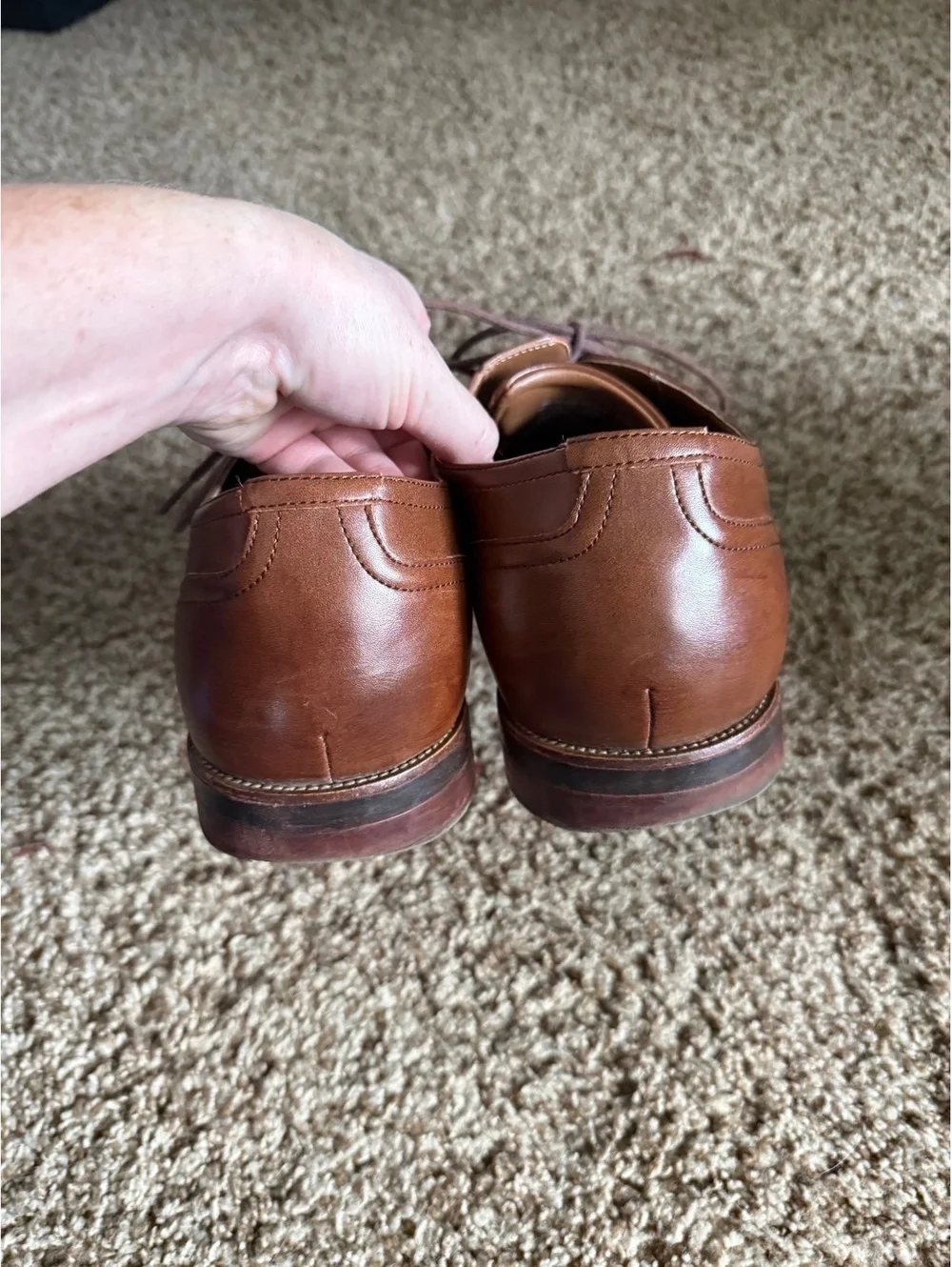 Dockers Belson Moc Toe Oxford Shoes in Cognac Men’s Size 13